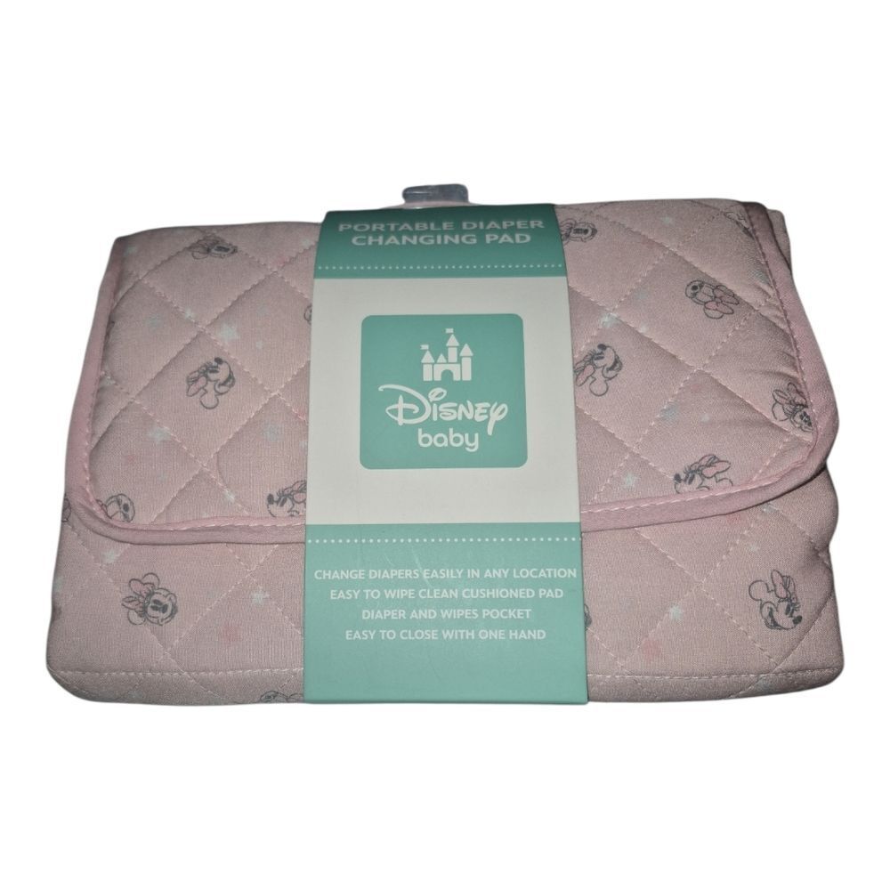 Disney Baby Minnie Mouse Travel Portable Diaper Changing Mat Pad Nwt